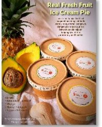 Paket Eskrim Pie 100% Buah Asli dengan Gula Tebu Murni Rendah Glikemik (LGI) 300 gr