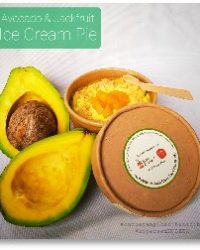 Eskrim Pie 100% Buah Asli Apokat - Nangka dengan Gula Rendah Glikemik 120 gram